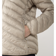 Haglöfs Särna Mimic II Hood W – Geacă izolată Mimic Gold cu glugă - Bej Chalk Beige