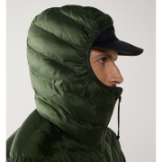 Haglöfs Särna Mimic II Hood – Geacă izolată Mimic Gold cu glugă - Verde închis Seaweed Green