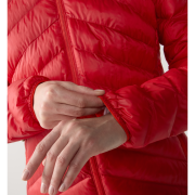 Haglöfs Särna Mimic II Hood W – Geacă izolată Mimic Gold cu glugă - Roșu Bright Red