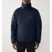 Haglöfs Särna Mimic II Hood – Geacă izolată Mimic Gold cu glugă - Albastru închis Tarn Blue