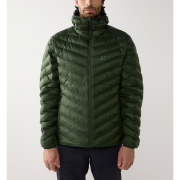 Haglöfs Särna Mimic II Hood – Geacă izolată Mimic Gold cu glugă - Verde închis Seaweed Green