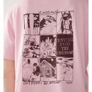 Haglöfs Outsiders Graphic Tee W – Tricou cu imprimeu - Roz Dusty Rose