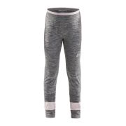 Craft Fuseknit Comfort Pants Junior – Pantaloni strat de bază pentru copii - Gri cu roz