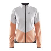 Craft Glide Jacket W – Geacă softshell de schi fond - Alb cu portocaliu
