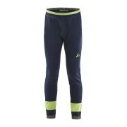 Craft Fuseknit Comfort Pants Junior – Pantaloni strat de bază pentru copii - Albastru închis cu verde