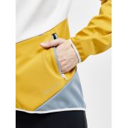 Craft Glide Jacket W – Geacă softshell de schi fond - Gri deschis cu galben