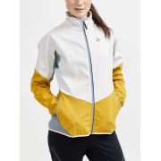Craft Glide Jacket W – Geacă softshell de schi fond - Gri deschis cu galben