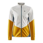 Craft Glide Jacket W – Geacă softshell de schi fond - Gri deschis cu galben
