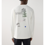 Haglöfs LS Tee – Bluză din bumbac organic - Alb Soft White 3
