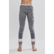 Craft Fuseknit Comfort Pants Junior – Pantaloni strat de bază pentru copii - Gri cu roz