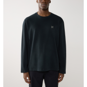 Haglöfs LS Tee – Bluză din bumbac organic - Negru True Black 1