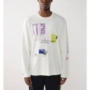 Haglöfs LS Tee – Bluză din bumbac organic - Alb Soft White 3