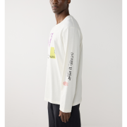 Haglöfs LS Tee – Bluză din bumbac organic - Alb Soft White 3