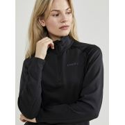 Craft Core Gain Midlayer W – Bluză strat intermediar cu fermoar scurt - Negru