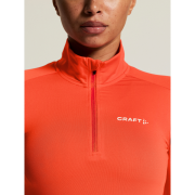 Craft Core Gain Midlayer W – Bluză strat intermediar cu fermoar scurt - Roșu