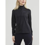 Craft Core Gain Midlayer W – Bluză strat intermediar cu fermoar scurt - Negru