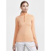 Craft Core Gain Midlayer W – Bluză strat intermediar cu fermoar scurt - Portocaliu