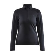 Craft Core Gain Midlayer W – Bluză strat intermediar cu fermoar scurt - Negru