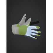 Craft ADV Lumen Fleece Glove – Mănuși de alergare fleece reflectorizante - Alb