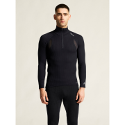Craft Active Extreme X Zip LS – Bluză strat de bază cu fermoar scurt - Negru