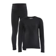 Craft Core Warm Baselayer Set Junior – Set strat de bază cald pentru copii - Negru