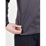 Craft PRO Hypervent LS Wind Top – Bluză de alergare ultraușoară anti-vânt - Gri închis