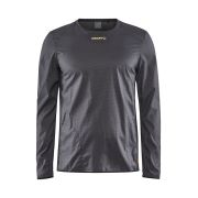 Craft PRO Hypervent LS Wind Top – Bluză de alergare ultraușoară anti-vânt - Gri închis