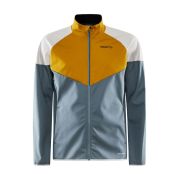 Craft Glide Block Jacket – Geacă softshell de schi fond - Albastru cu galben