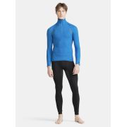 Craft Active Extreme X Zip LS – Bluză strat de bază cu fermoar scurt - Albastru