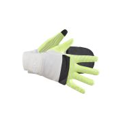 Craft ADV Lumen Hybrid Glove – Mănuși de alergare hibride reflectorizante - Alb