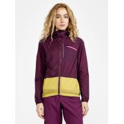 Craft ADV Offroad Wind Jacket W – Geacă de vânt de ciclism cu glugă - Mov cu galben