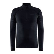 Craft Core Dry Active Comfort HZ – Bluză strat de bază cu fermoar scurt - Negru