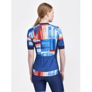 Craft ADV Endur Graphic Jersey W – Tricou de ciclism cu imprimeu - Albastru închis cu model