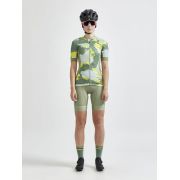 Craft ADV Endur Graphic Jersey W – Tricou de ciclism cu imprimeu - Verde închis cu albastru