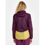 Craft ADV Offroad Wind Jacket W – Geacă de vânt de ciclism cu glugă - Mov cu galben