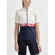 Craft Core Endur Jersey W – Tricou de ciclism - Alb/gri cu albastru închis