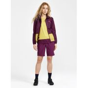 Craft ADV Offroad Wind Jacket W – Geacă de vânt de ciclism cu glugă - Mov cu galben