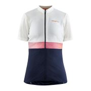Craft Core Endur Jersey W – Tricou de ciclism - Alb/gri cu albastru închis