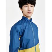 Craft ADV Offroad Wind Jacket – Geacă de vânt de ciclism cu glugă - Albastru cu galben