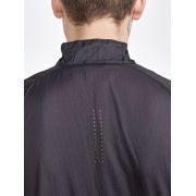 Craft ADV Offroad Wind Jacket – Geacă de vânt de ciclism cu glugă - Gri închis cu portocaliu