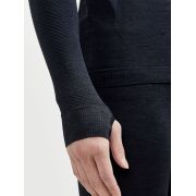 Craft Core Dry Active Comfort HZ – Bluză strat de bază cu fermoar scurt - Negru