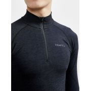 Craft Core Dry Active Comfort HZ – Bluză strat de bază cu fermoar scurt - Negru