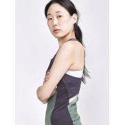 Craft ADV Endur Singlet W – Maiou de ciclism - Gri închis cu model