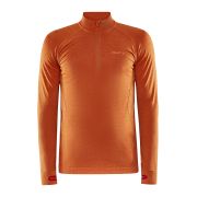 Craft Core Dry Active Comfort HZ – Bluză strat de bază cu fermoar scurt - Portocaliu