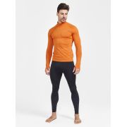 Craft Core Dry Active Comfort HZ – Bluză strat de bază cu fermoar scurt - Portocaliu