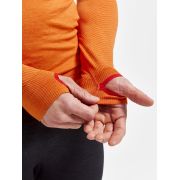 Craft Core Dry Active Comfort HZ – Bluză strat de bază cu fermoar scurt - Portocaliu