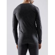 Craft Core Wool Merino LS Tee – Bluză strat de bază cu lână merinos - Negru