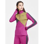 Craft ADV Nordic Wool HZ W – Bluză cu merinos și fermoar scurt - Roz