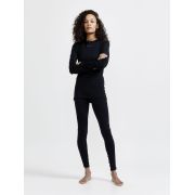 Craft PRO Wool Extreme X LS W – Bluză strat de bază cu lână merinos - Negru