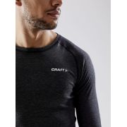Craft Core Wool Merino LS Tee – Bluză strat de bază cu lână merinos - Negru